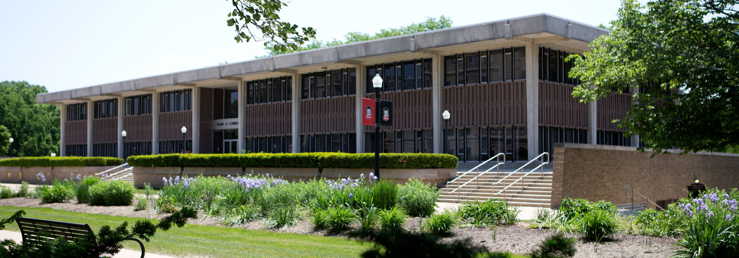 External view of entrance to Human Resources and Document Services building