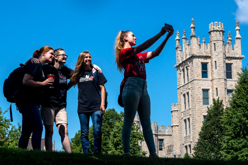 Selfie near Altgeld Hall