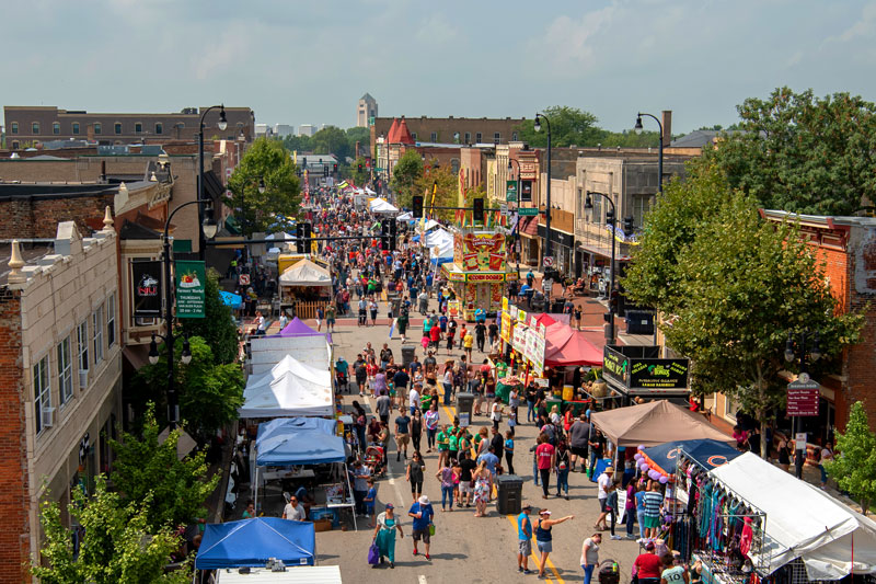 Corn Fest in downtown DeKalb