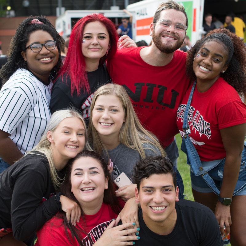 Group of NIU students